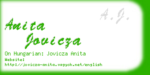 anita jovicza business card